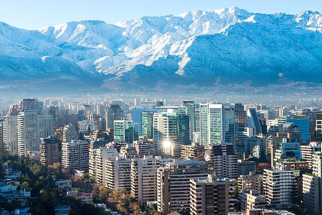 Santiago, the capital city of Chile. 
