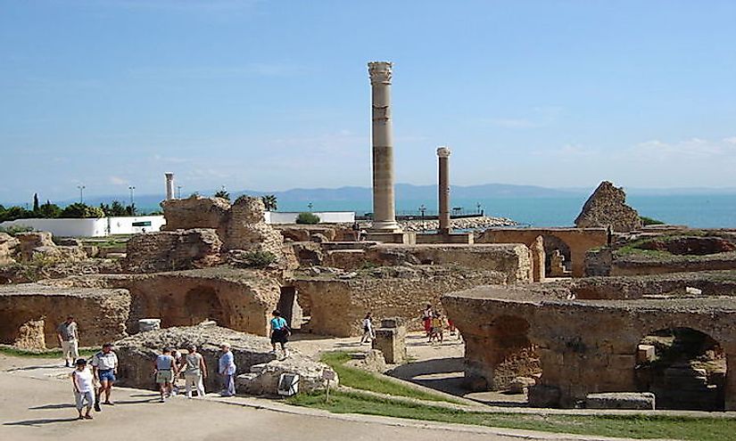 The Carthage Archaeological Site in Tunisia, a cultural UNESCO World Heritage Site.