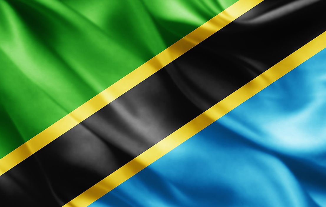 The flag of Tanzania.
