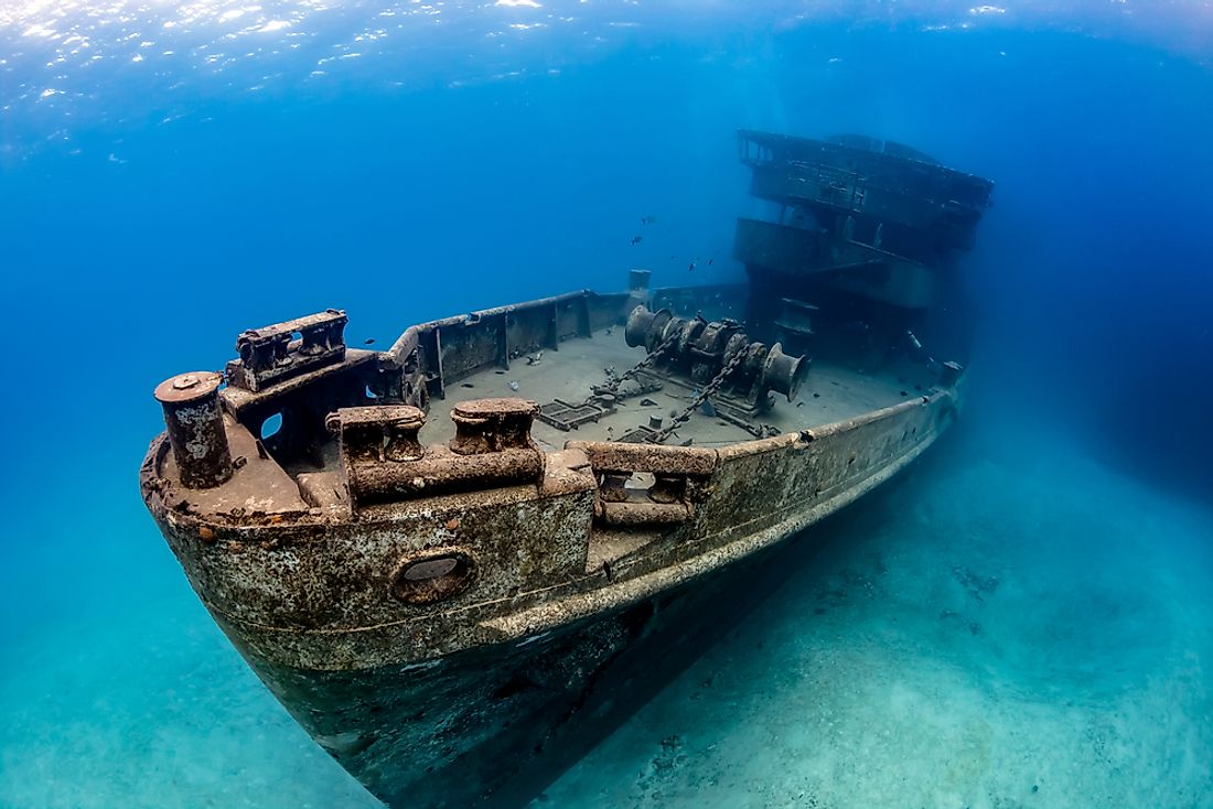 The ocean is thought to be home to thousands if not millions of undiscovered shipwrecks. 