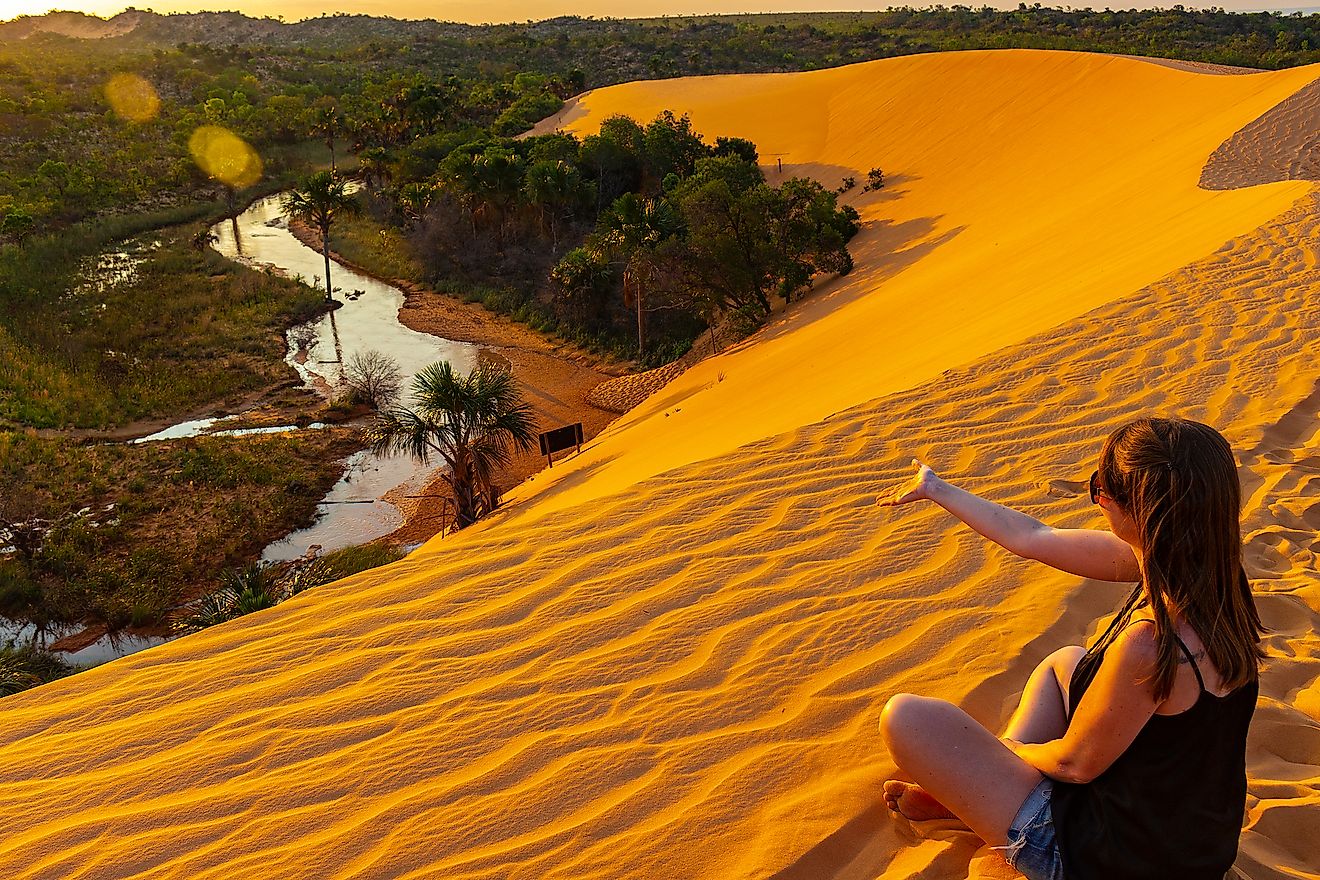 Sunset on the dunes of Jalapao State Park is one of the most popular tourist attractions in the state of Tocantins. Image credit: Ticiana Giehl/Shutterstock.com