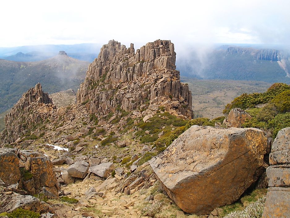 Mount Ossa in Cradle Mountain-Lake St Clair National Park, Tasmania, Australia.