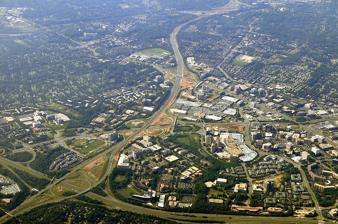Tysons Corner, Virginia, is one of the most famous examples of an edge city. 