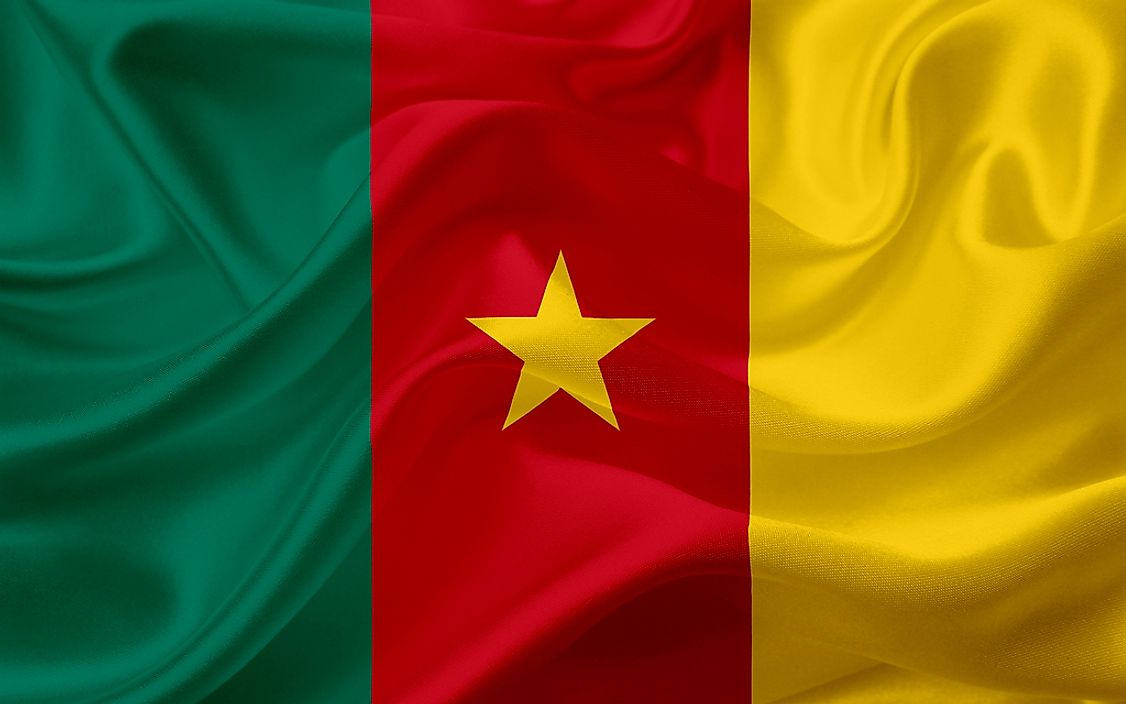 The flag of Cameroon. 