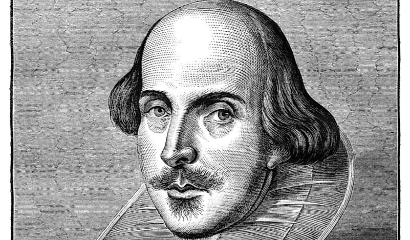 Illustration of William Shakespeare. 