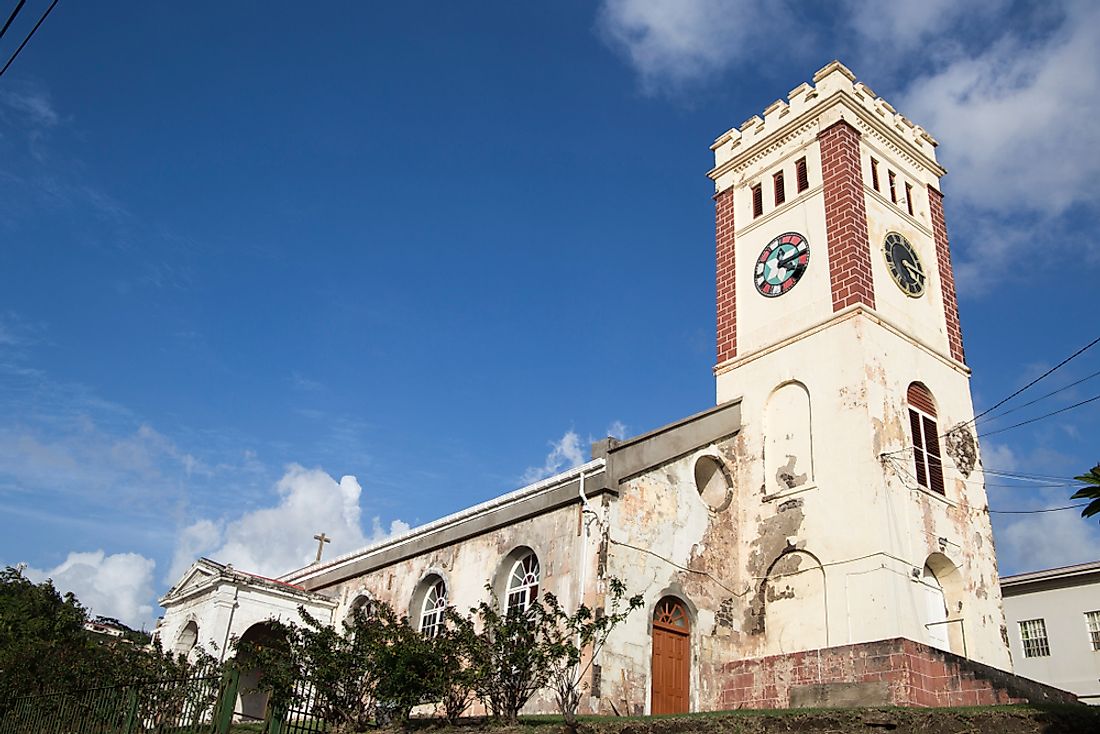 St. George's Anglican church in Grenada. 