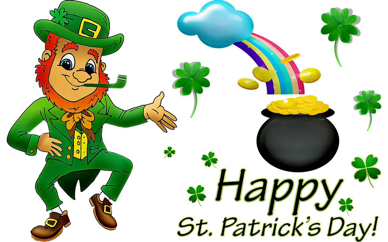 Leprechauns are associated with Saint Patrick’s Day because they both trace their history to Ireland.