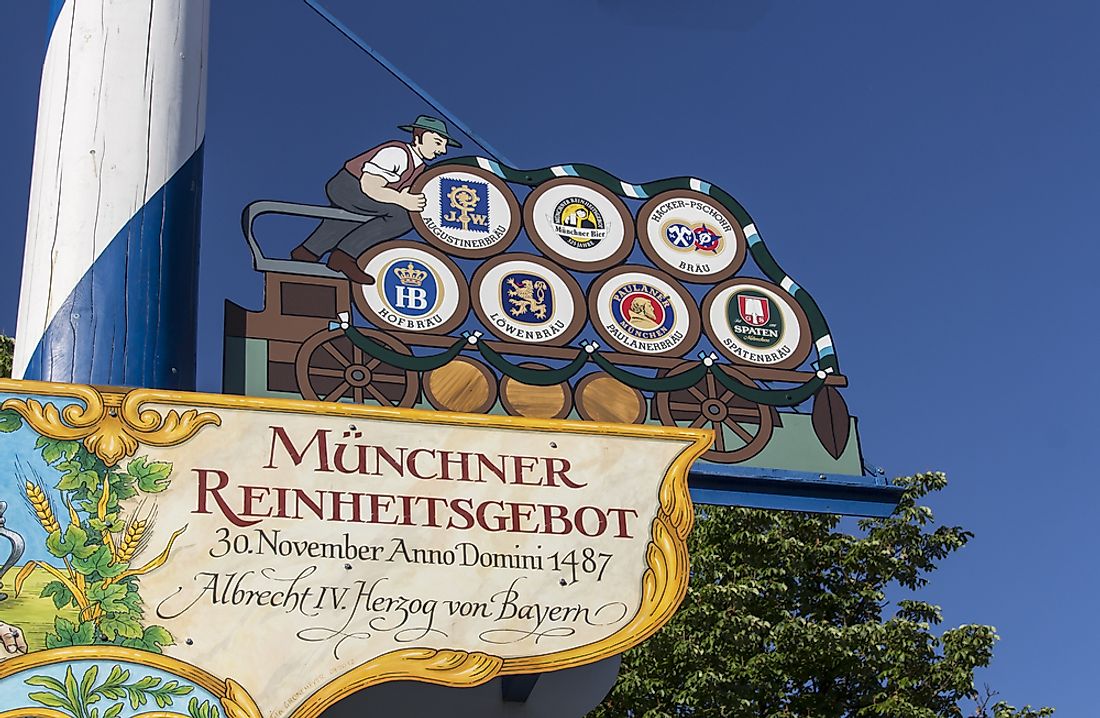 Reinheitsgebot was adopted in 1487 in Munich. Editorial credit: Carso80 / Shutterstock.com