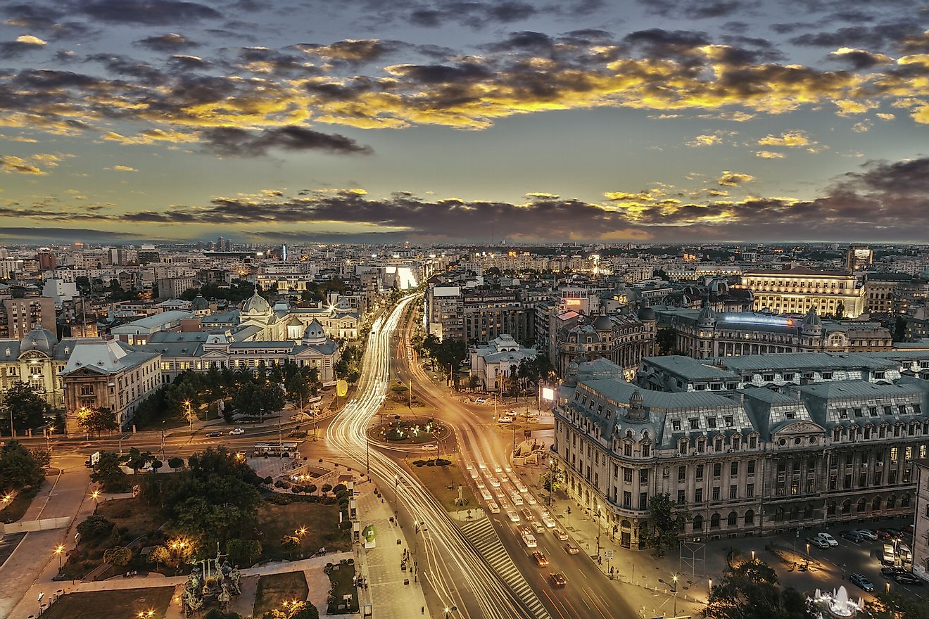 Bucharest, the capital city of Romania. 