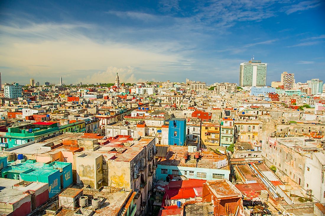 The panorama of Havana. 