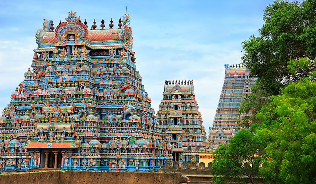 The Jambukeswarar Temple in Tamil Nadu, India.