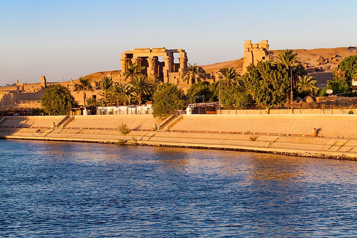 Egypt's ancient civilization was built along the Nile River. 