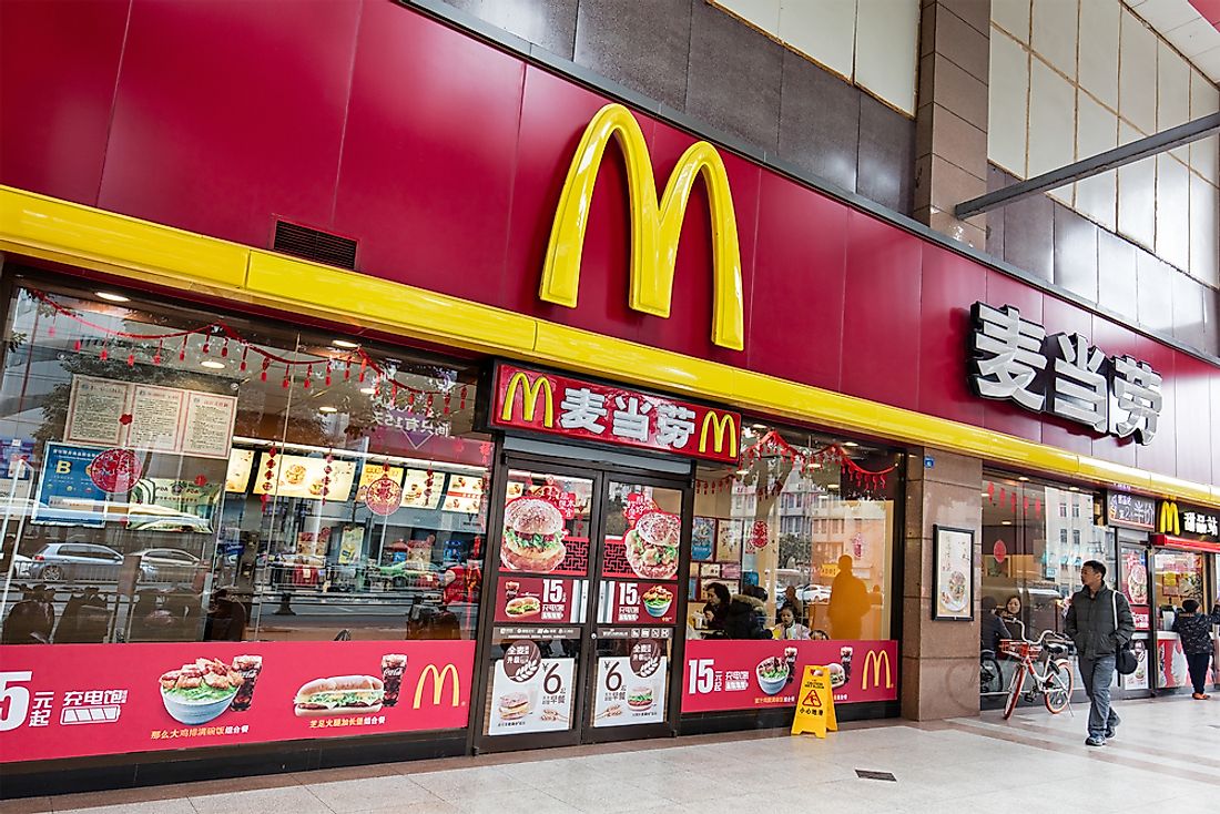 A McDonald's location in Chengdu, China. Editorial credit: testing / Shutterstock.com. 