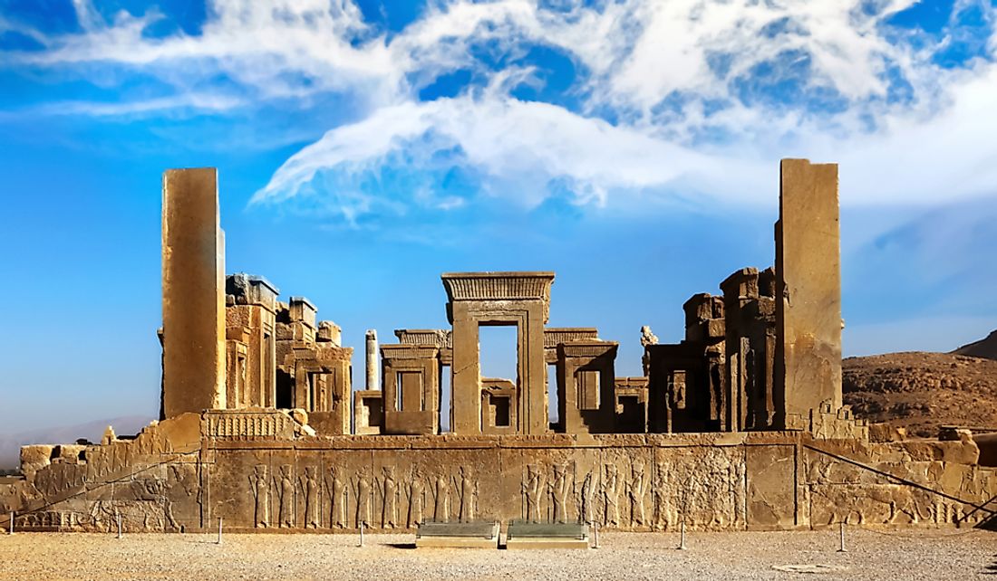 Ruins of Persepolis, the capital city of the Persian Empire.