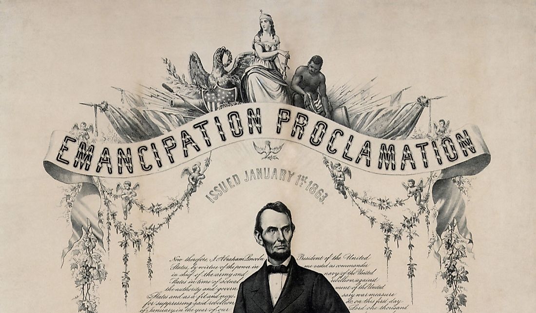 President Lincoln passed the Emancipation Proclamation in 1863.