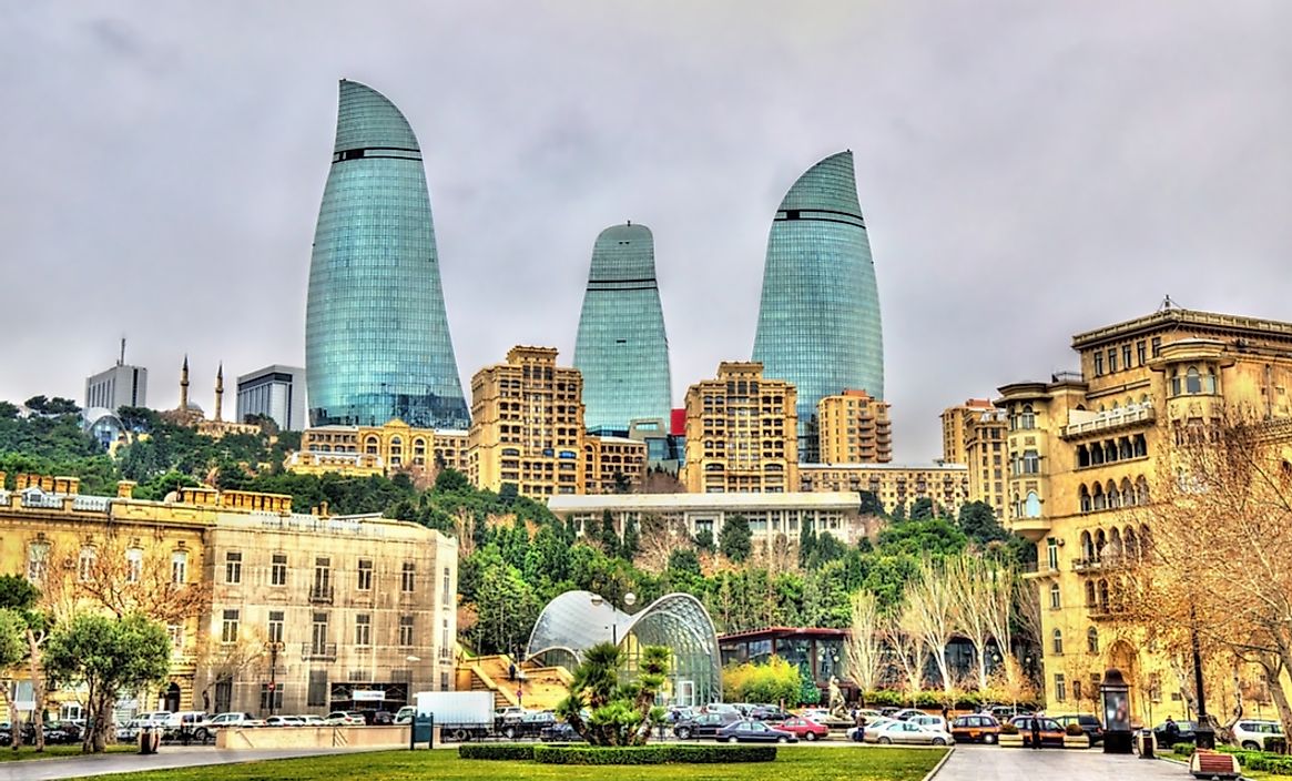 Baku, the capital fo Azerbaijan. 