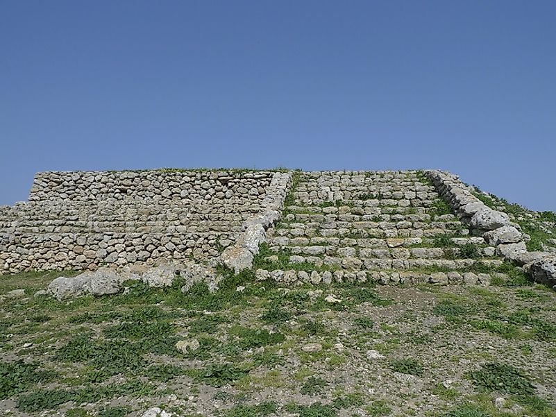 The Monte d'Accoddi altar, on the Italian island of Sardinia, was constructed around 6,000 years ago.