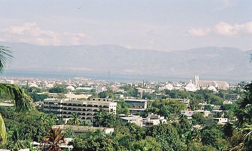 Port-au-Prince, the biggest city in Haiti.