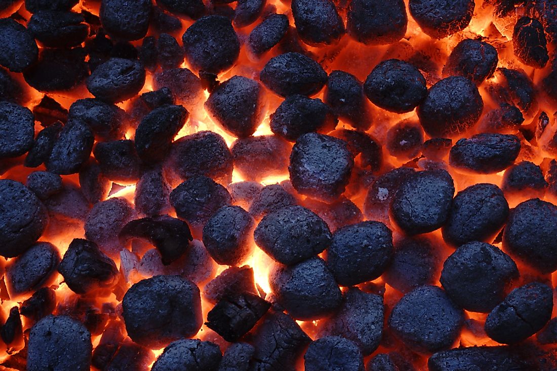 Charcoal Briquettes Used To Make Fire