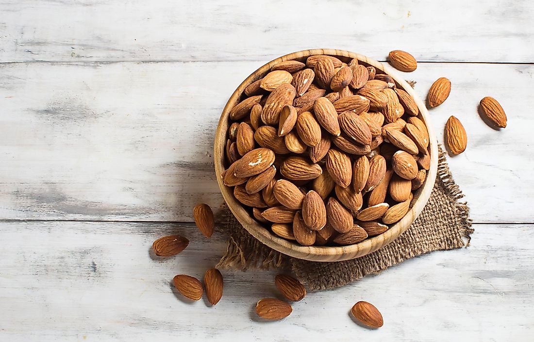Almonds are the most commonly consumed nut in the world. 