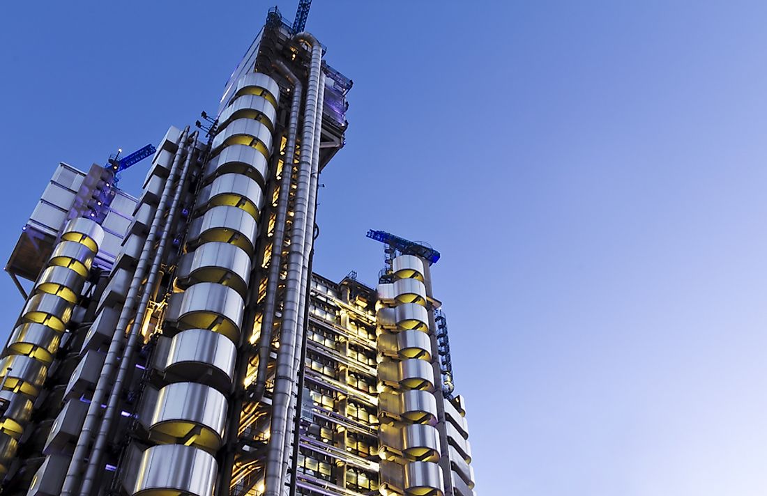 ​Lloyd’s Building ​in London, England is a perfect example of high tech architecture.