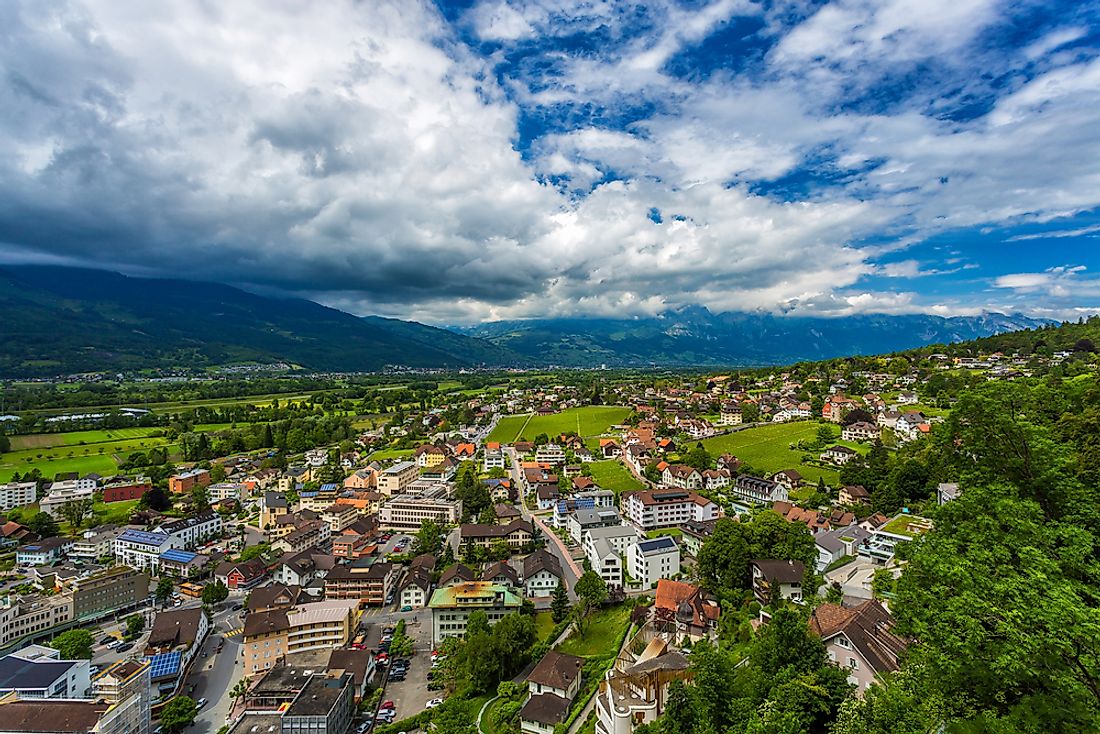 Vaduz, the capital of Liechtenstein. 