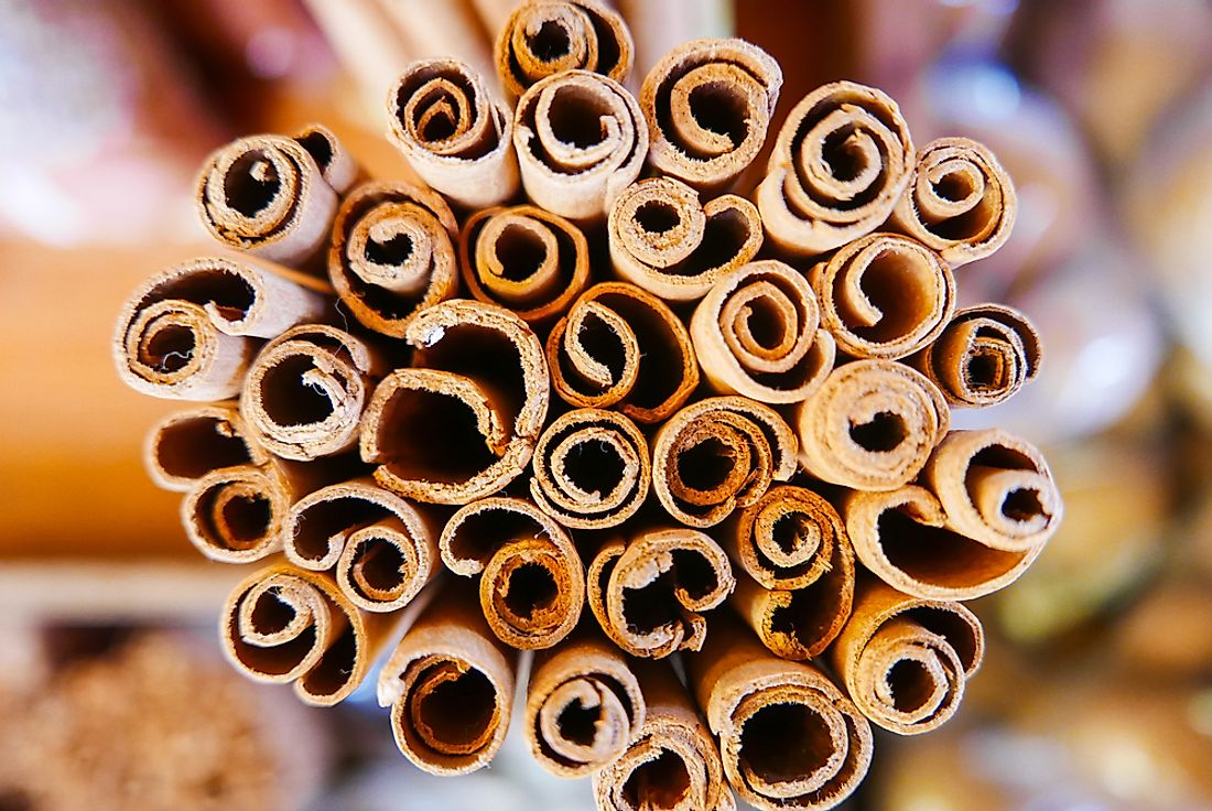 Cinnamon sticks for sale in Seychelles. 