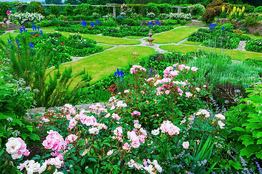 Hestercombe Garden is the signature flower garden and well-known legacy of Gertrude Jekyll. Editorial credit: Christian Mueller / Shutterstock.com