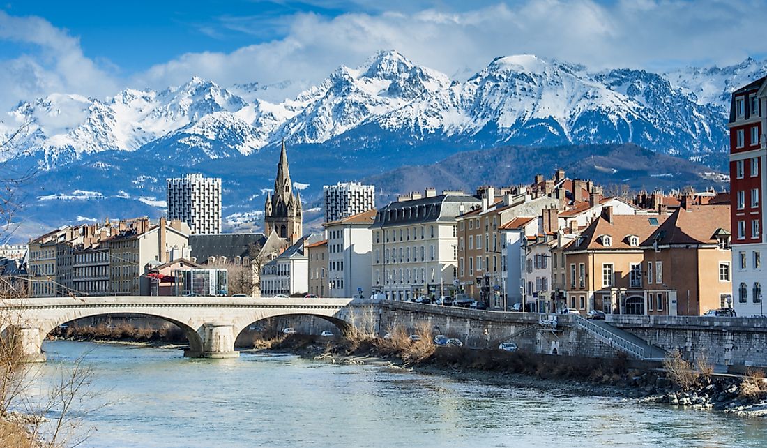 Grenoble is the largest city in the Alpine region.
