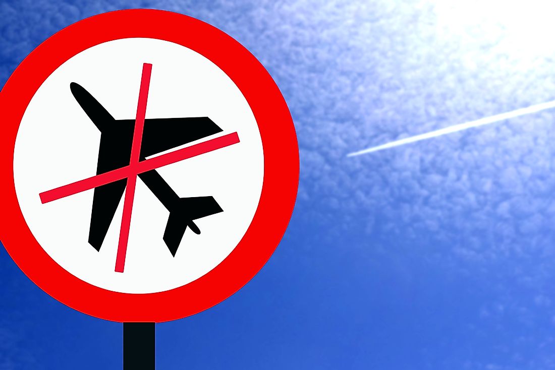 A number of airlines have been banned from flying within European Union airspace. 