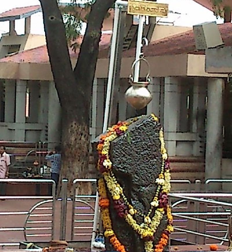 Entrance to the famous Shrine of Shani Shingnapur.