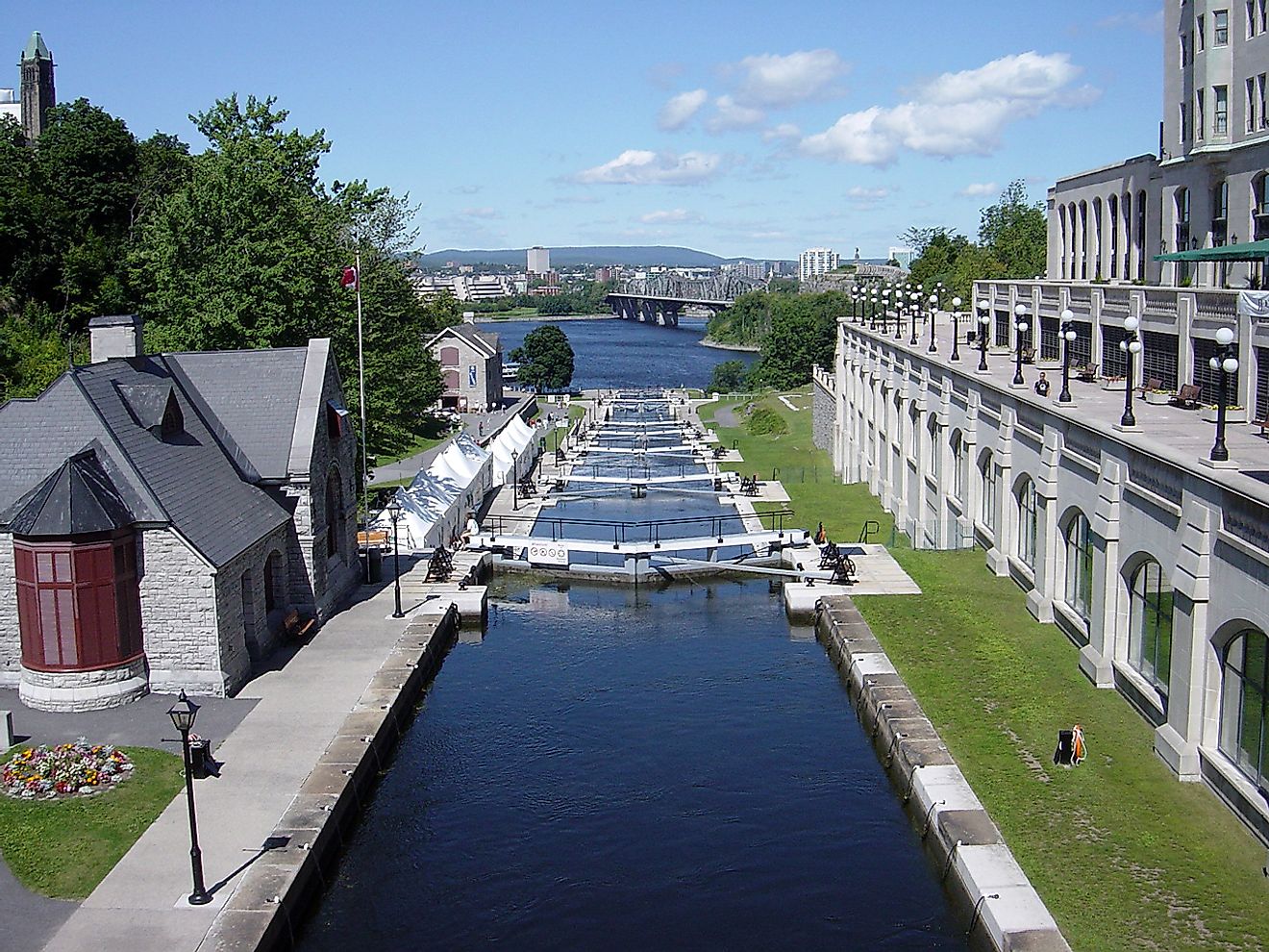 The Rideau Canal in Ottawa.