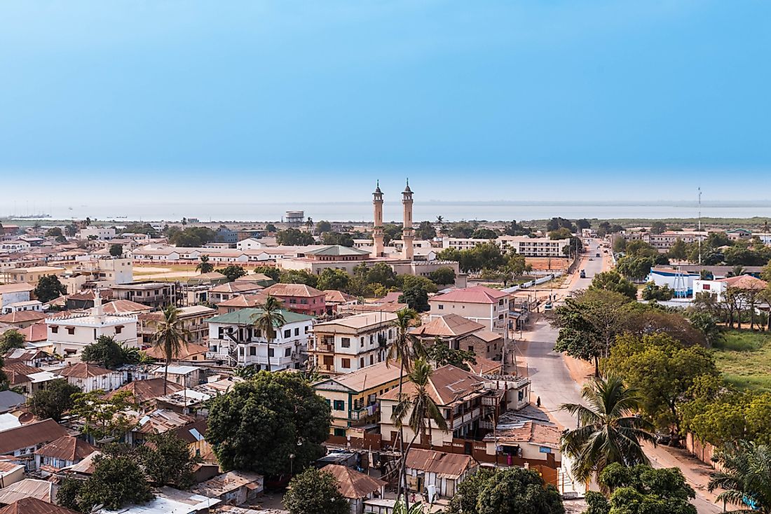 Banjul, the capital of the Gambia. 