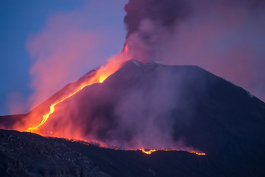 A volcanic eruption is a type of geological disaster. 