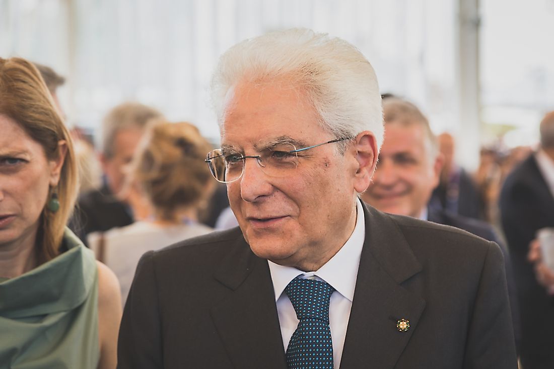 Sergio Mattarella has been the President of the Republic of Italy since 2015. Editorial credit: Tinxi / Shutterstock.com.