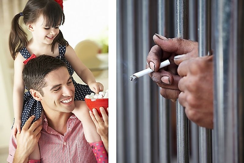 Giving sweets to children or cigarettes to prisoners for good behavior are often viewed as non-monetary "tokens".