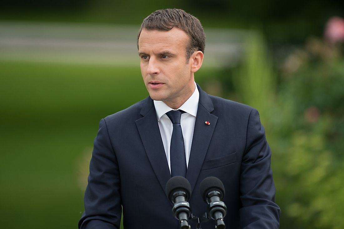 Emmanuel Macron, the incumbent President of France. Editorial credit: Frederic Legrand - COMEO / Shutterstock.com.