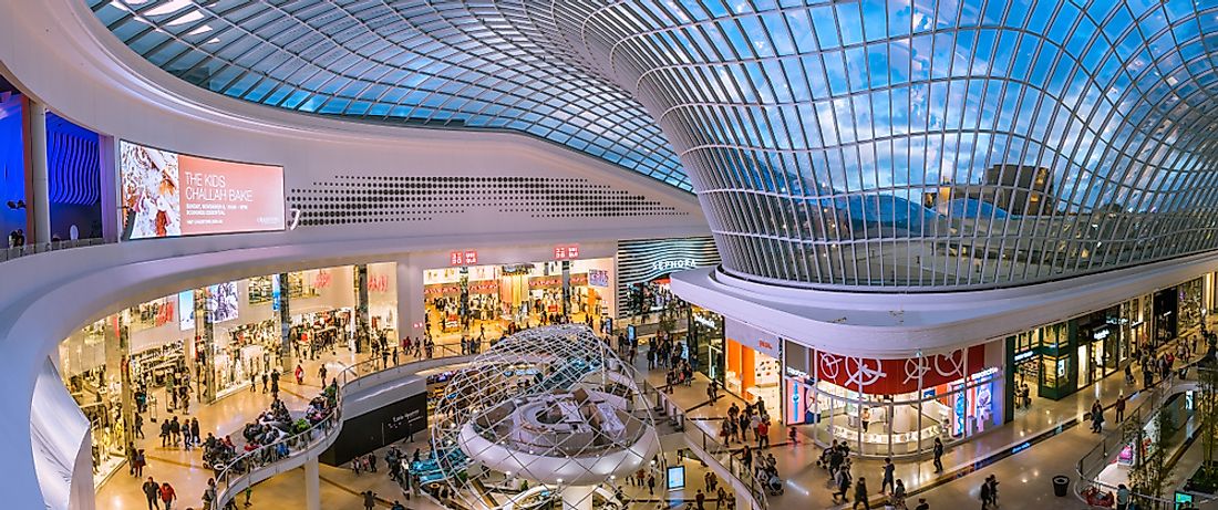 Chadstone Shopping Centre, the largest mall in Australia. Editorial credit: Alex Cimbal / Shutterstock.com.
