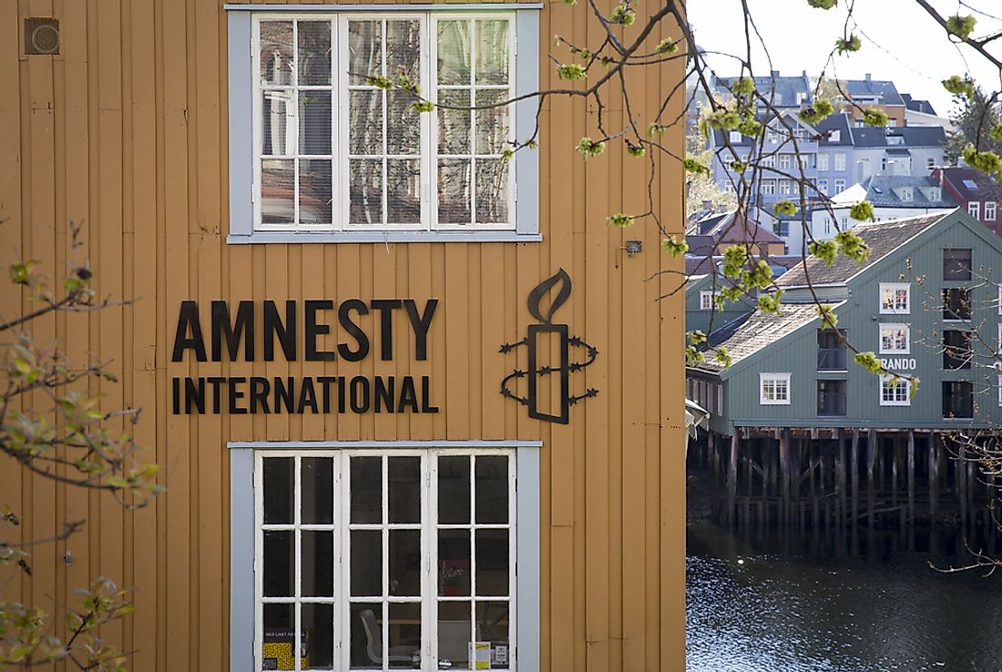 Branch of Amnesty International office in Trondheim, Norway. Editorial credit: mikolajn / Shutterstock.com