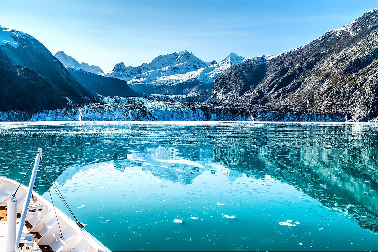 Glacier Bay National Park and Preserve in Alaska is one of the country's largest. The majority of the country's largest parks are located in Alaska.