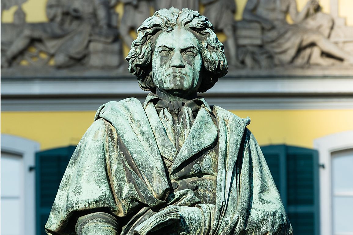 The Beethoven monument in Bonn was unveiled in August 1845.