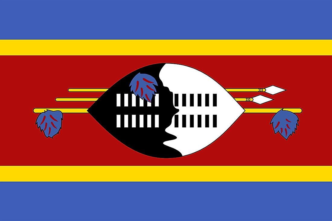 The flag of Swaziland. 
