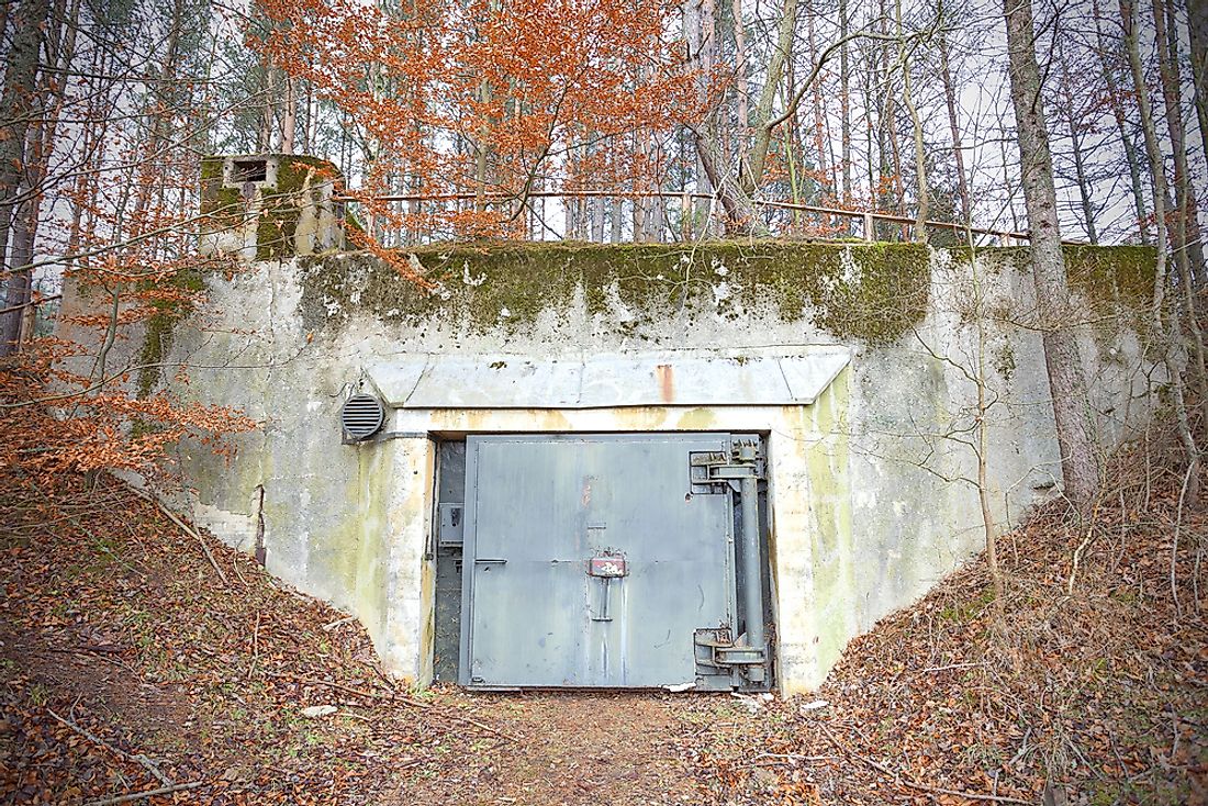 An abandoned Cold War era bunker in Poland.