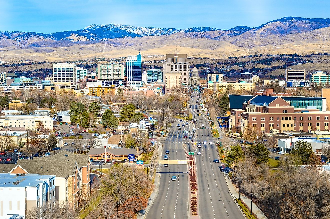 The cityscape of Boise, Idaho. Image credit: Pinpals from Pixabay 