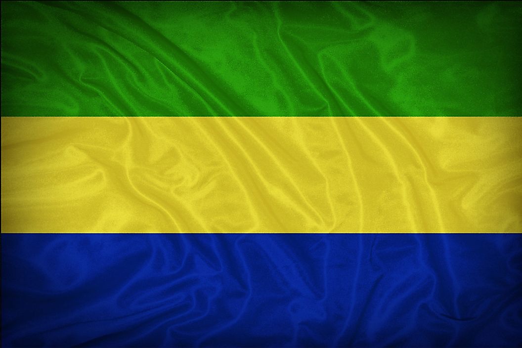 The flag of Gabon.