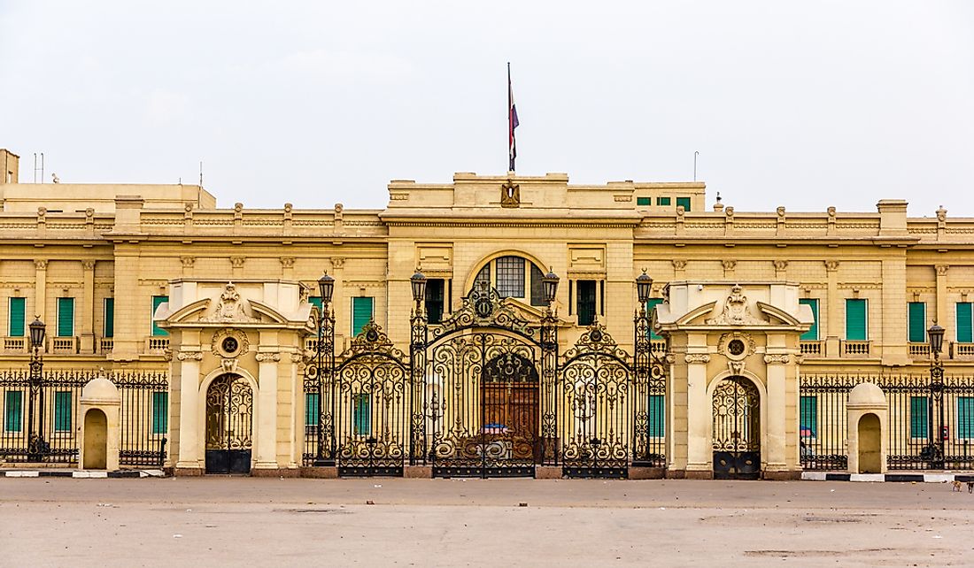 The residence of the president of Egypt. 