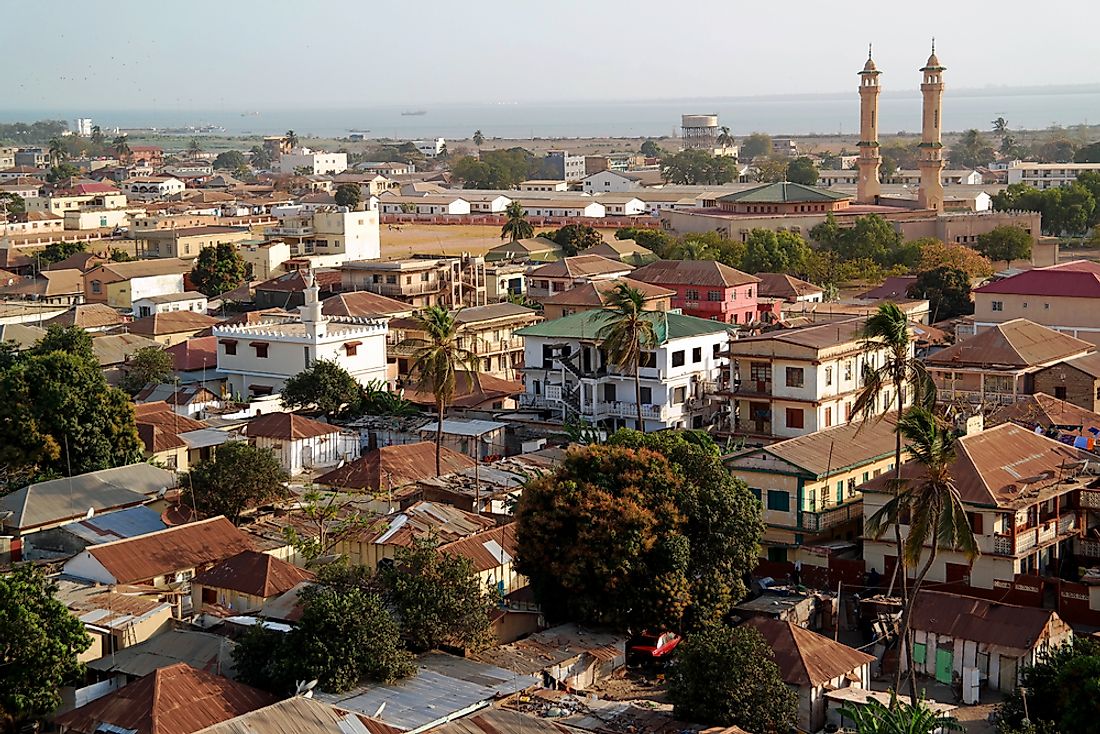 Banjul, the capital city of the Gambia. 