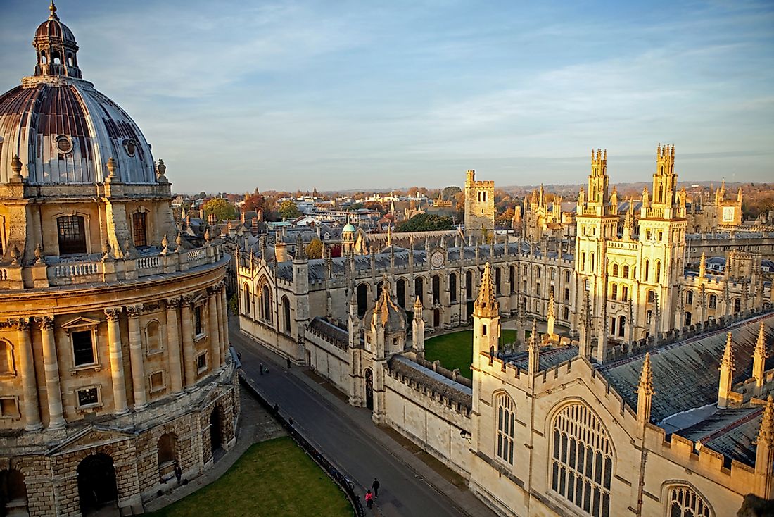 The campus of Oxford. 