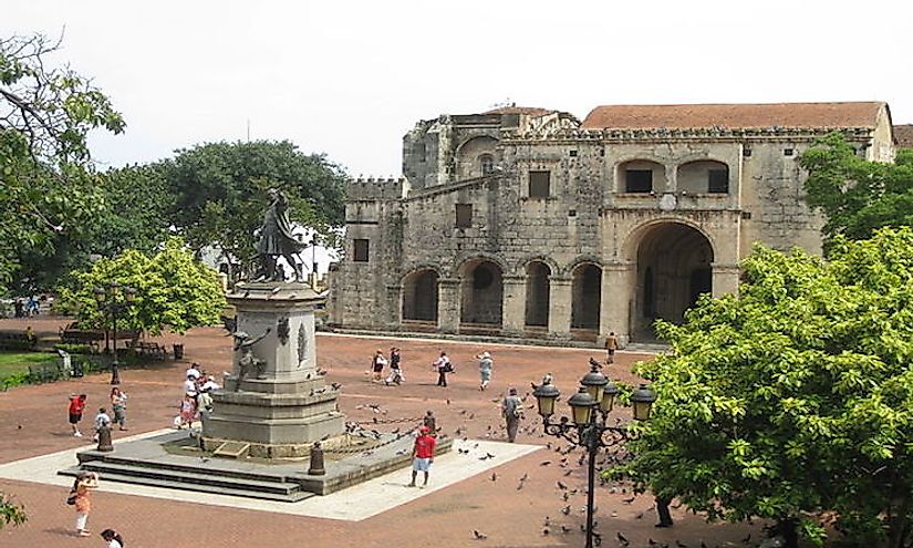 The colonial ruins of Santo Domingo serve as popular tourist attractions.