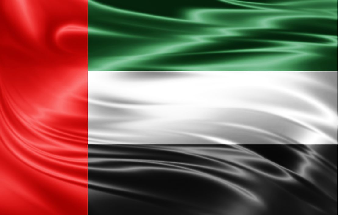 The flag of the United Arab Emirates. 